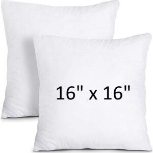 Cushion Inserts – Soft & Fluffy Hollowfibre Filling, Plush Support, Durable & Hypoallergenic, Machine Washable – 16" (40x40 cm) – Pack of 1, 2, 4, or 6