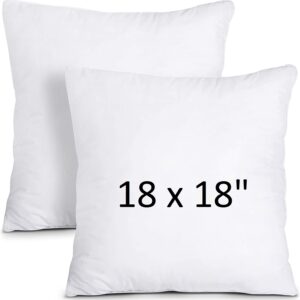 Cushion Inserts – Soft & Fluffy Hollowfibre Filling, Plush Support, Durable & Hypoallergenic, Machine Washable – 18" (45x45 cm) – Pack of 1, 2, 4, or 6